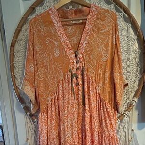 Kantha Bae silk Twilight maxi dress